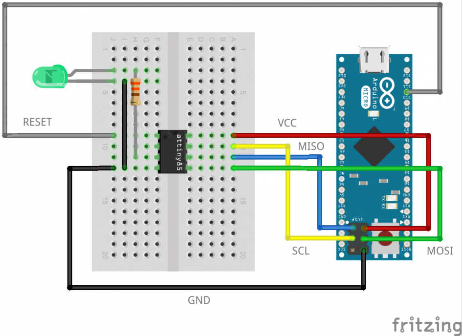 attiny85 DIY Programmer – and thus goes by another day